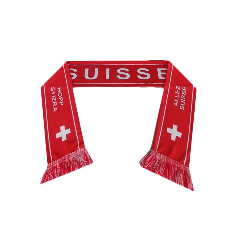 Wholesale Custom Sports Fan Scarf Acrylic Football Scarf