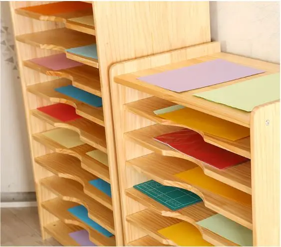 
 Школьная мебель Монтессори, детская деревянная мебель для детского сада, Школьный шкафчик  