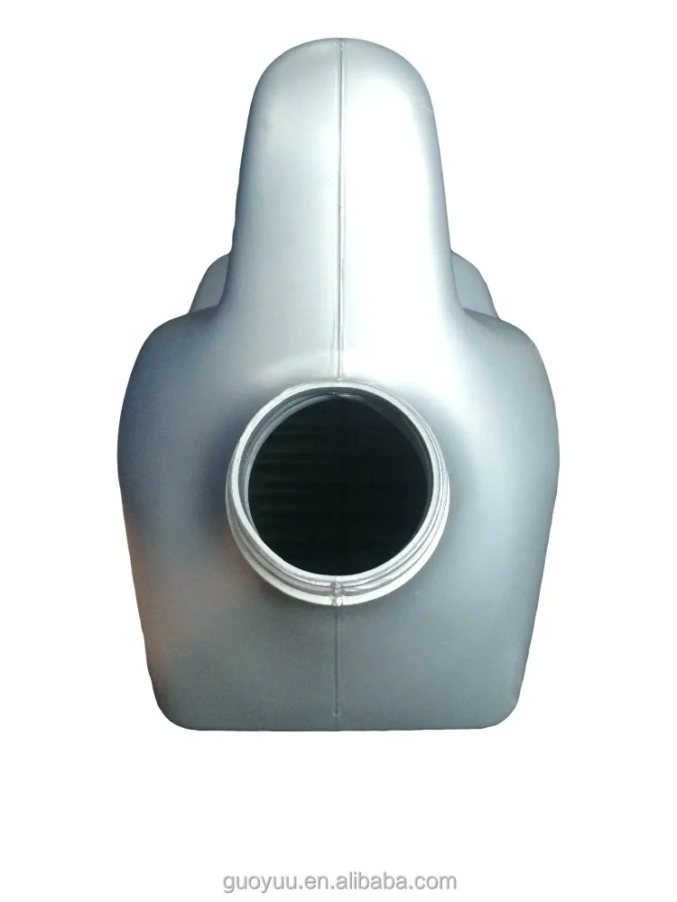 4 Liter Silver Gray HDPE Plastic Car Lubricating Oil Container Lubricant Bottle Wholesale
