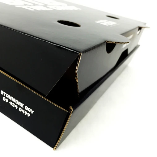 Pizza Box 12 16 Inch Custom Made Corrugated Black Pizza Box