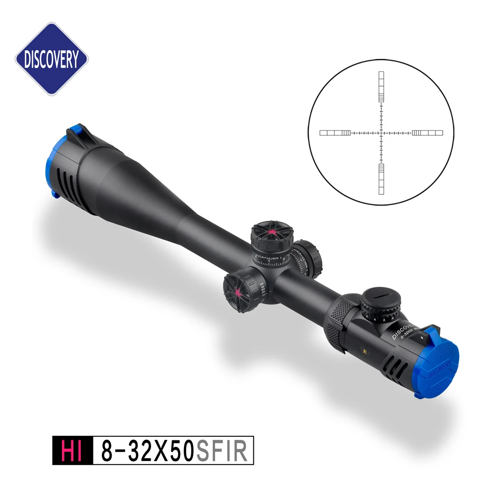 DISCOVERY Tactical 8-32X50SFIR Large Side Wheel Zero Lock Hunting Rifle Scope