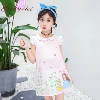 2019 New Girls Korean Young Girl's Princess Skirt Frock Designs Summer ...