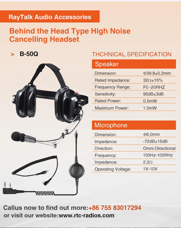 Motorcycle Racing Use Noise Cancelling Headset Two Way Radio