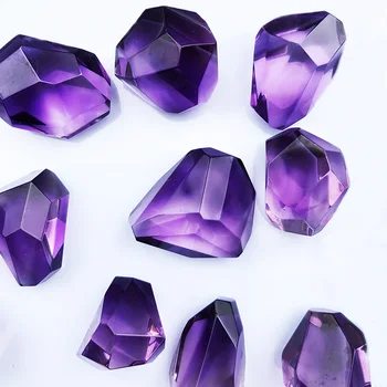Wholesale Price Natural Untreated Dark Purple Faceted Amethyst Gemstone