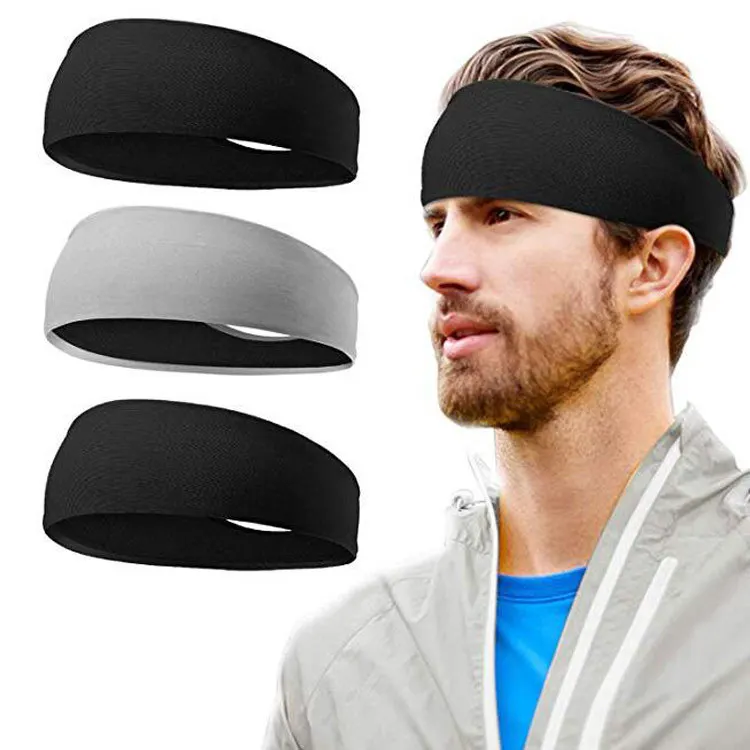 Mens Headband Boho Headbands Guys Sweatband Sports Headbands Moisture Wicking Workout