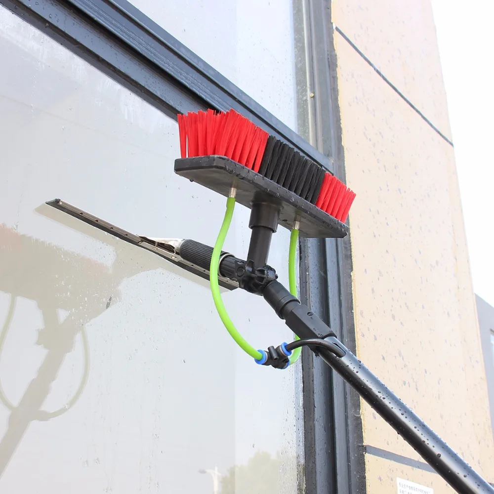 2023 New 12FT Water Fed Pole Brush for Window Cleaning System With Long Handle Telescopic Pole