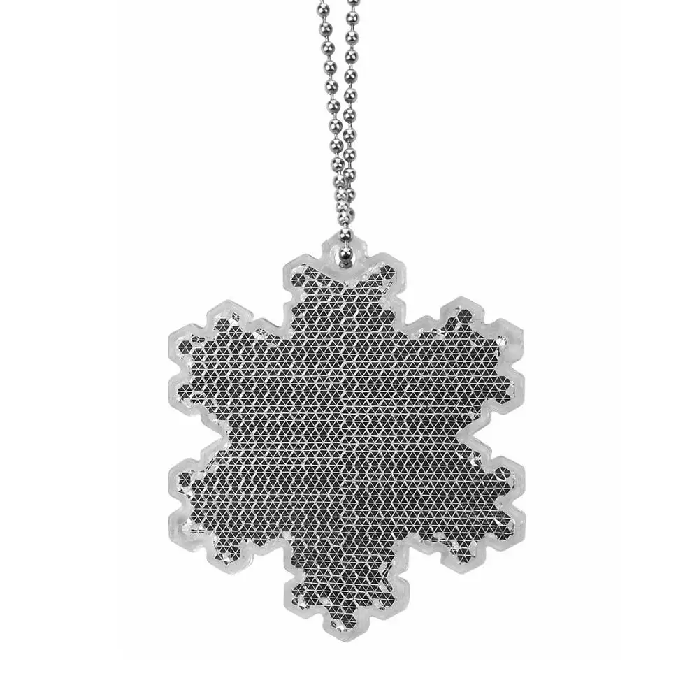 Snowflake High Visibility Safety Reflective Keychain