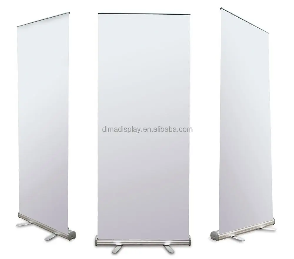 Aluminium Silver Roll up Systems Display Stand Roll up Banner Poster Board