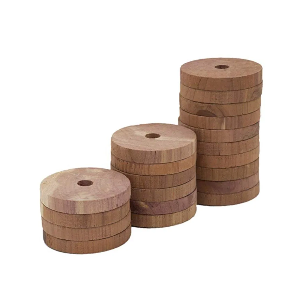 Защита от моли кедр свежие кольца из красного кедра Репеллент для вешалки