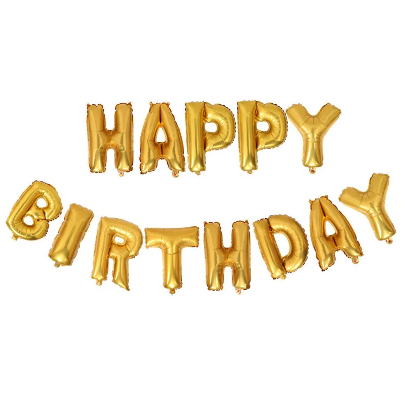 Happy Birthday Letter Shaped Foil Balloons - Foil Balloons,Letter Shaped Helium Balloon,Alphabet Letter Balloons Product on Alibaba.com