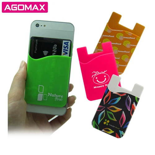 3M Adhesive Silicone Cell Phone Sticky Pouch Wallet Card Holder