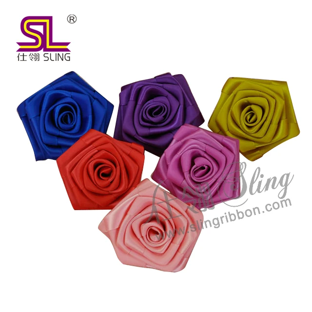 Satin Ribbon Rose Wholesale Satin Ribbon Flower Buy Satin Ribbon