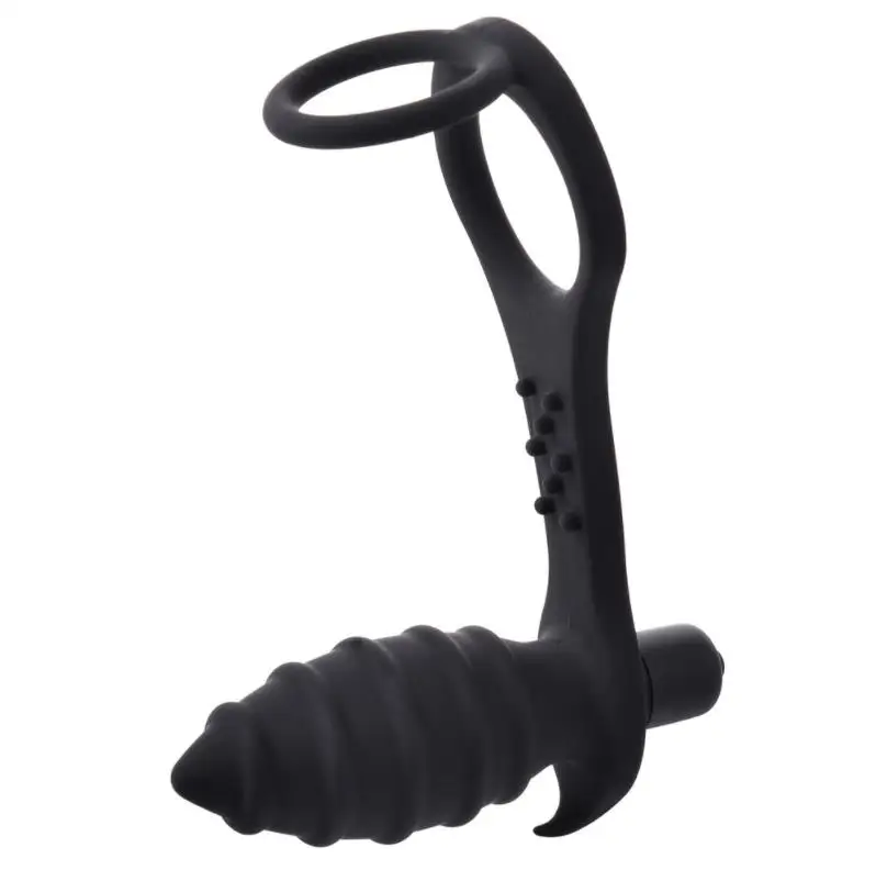 Anal Vibrator Cock Ring Butt Plug - Stimulating Sex Toy Anal Vibrator Cock Ring Butt Plug - Stimulating Sex Toy