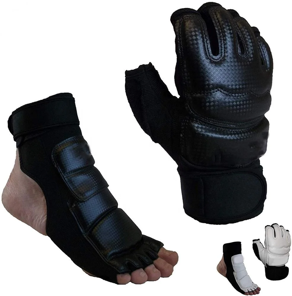 Breathable Kickboxing Training Karate TaeKwonDo Foot Hand Gloves Guard Protector 