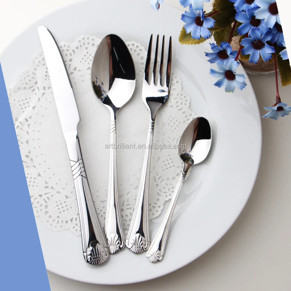 Stainless Steel Golden Cutlery 36pcs Set Bulk Gold Flatware For 12 Person With Gift Box Packing