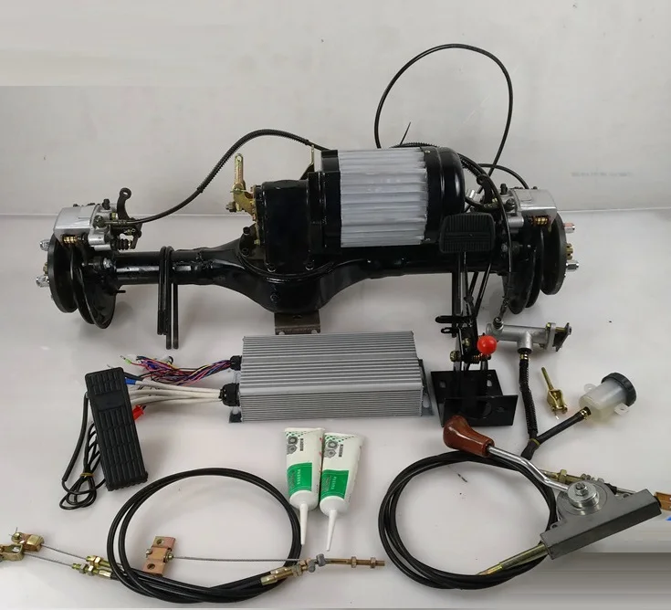 Electric Tricycle Utv Rear Axle Conversion Kit 800w 1200w 1500w 2000w