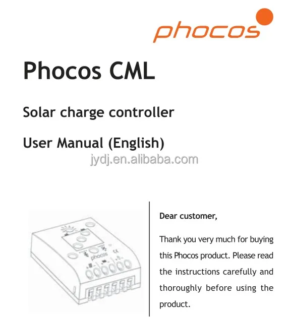 Phocos Cml Charge Controller 5A 10A 15A 20A for Solar Power System