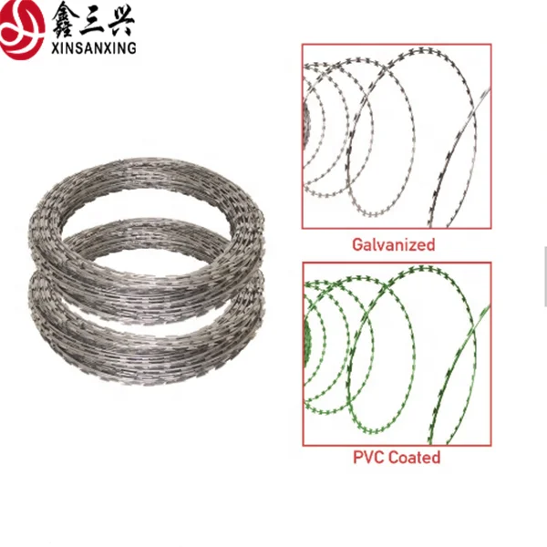 Wholesale Galvanized Barbed Wire Price Per Roll/hot Dipped Galvanized Boundry Security Fence Barbed Wire razor Barbed Wire