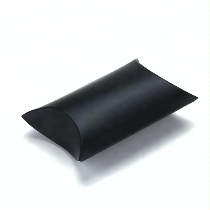 Роскошная коробка для подушки из черной бумаги под заказ, коробка для подушки, Упаковка для подарков