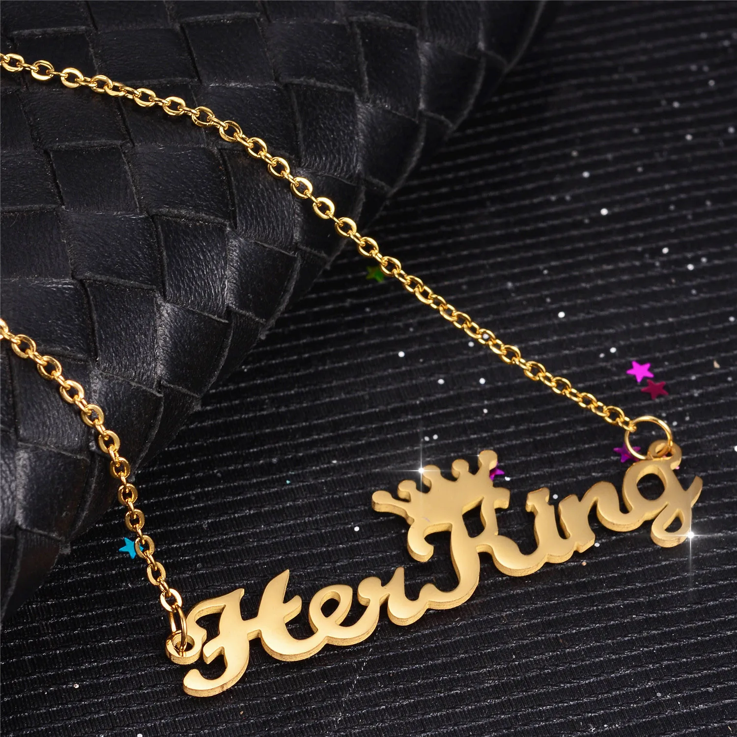 Titanium Steel Her King His Queen Diy 
