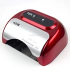 卸売 18 18k ccfl + ledマニキュア硬化乾燥機 48 ワットネイルアートuvジェルランプledファンledテーブルライト