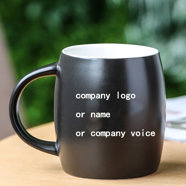 No MOQ 1 Pc White Etching Laser Engraved logo Printing Cheap Price Red Color China Ceramic Mug Cup with Handle