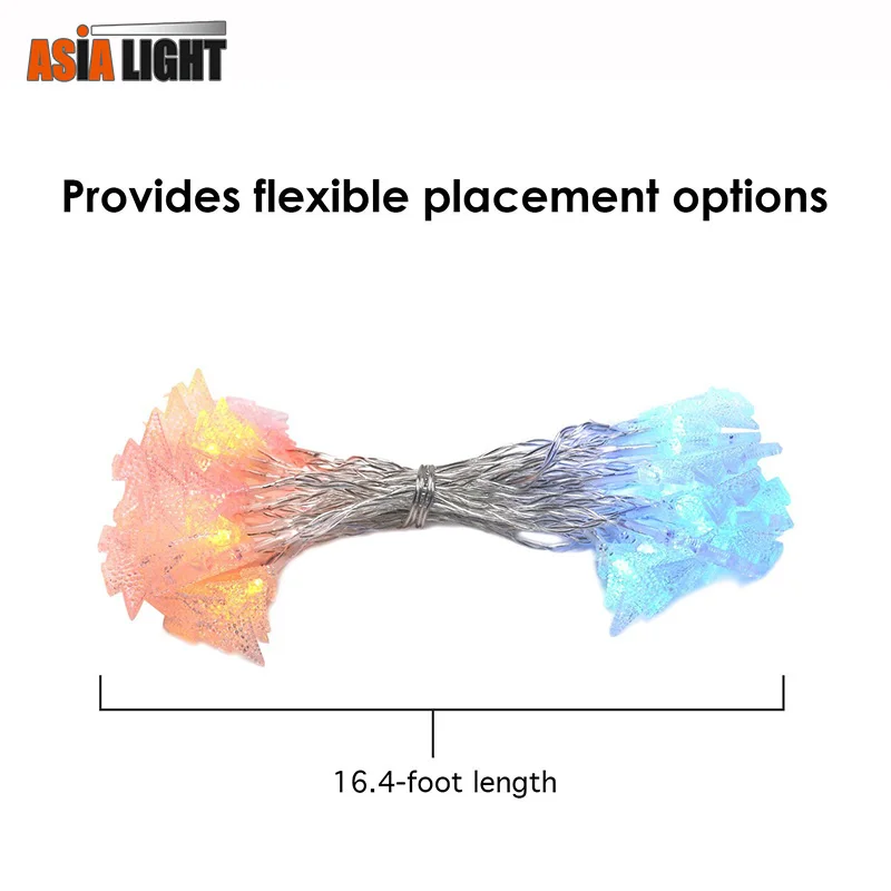 
Водонепроницаемая Рождественская светодиодная гирлянда, 40 светодиодов 