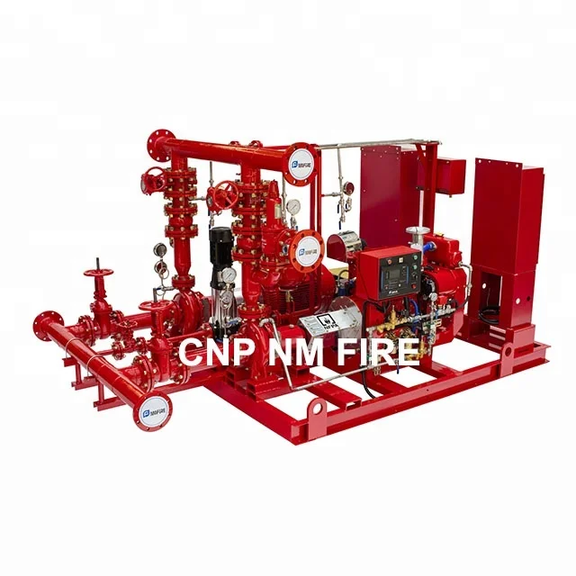 UL/FM SCF EDJ 1250GPM @ 116PSI Split Case Fire Pump Skid Mounted Package
