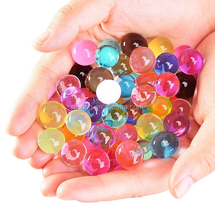 678 Mm Gel Ball Water Gel Beads Red Yellow Orange Blue Clear Green