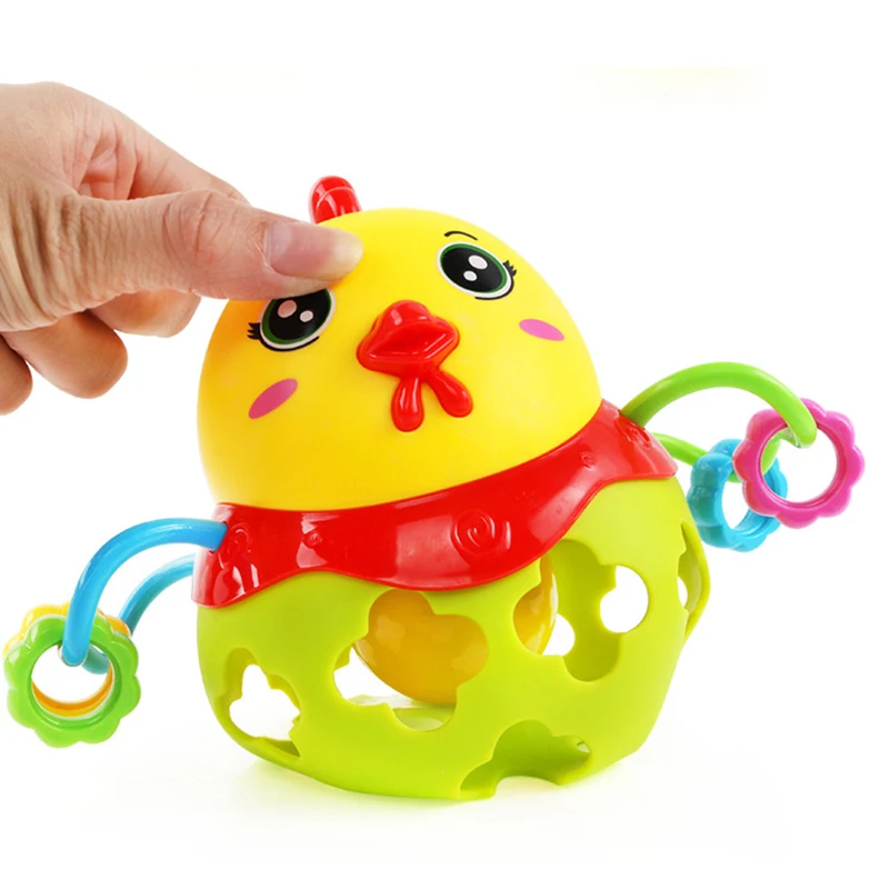Cute Cartoon Chick Soft Plastic Musical Baby Toy