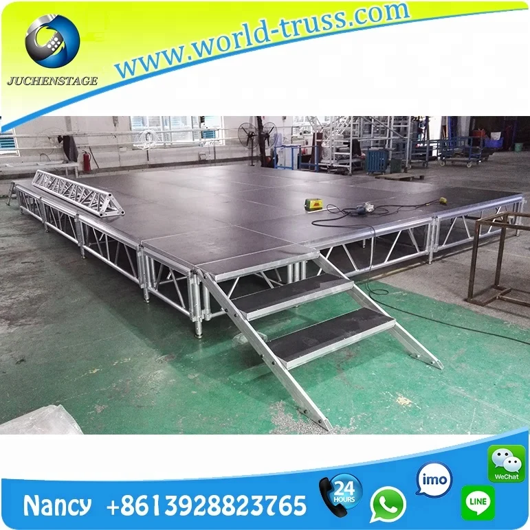 
Быстрая Свадебная сцена алюминиевая сценическая платформа круглая портативная сценическая 