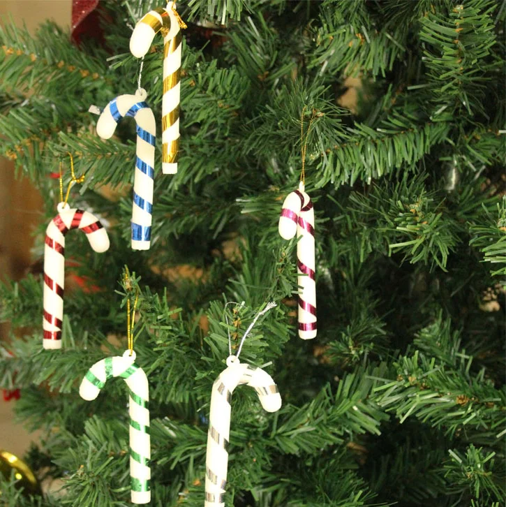 Christmas Tree Ornaments Crutch Decoration Hanging Candy Cane Christmas