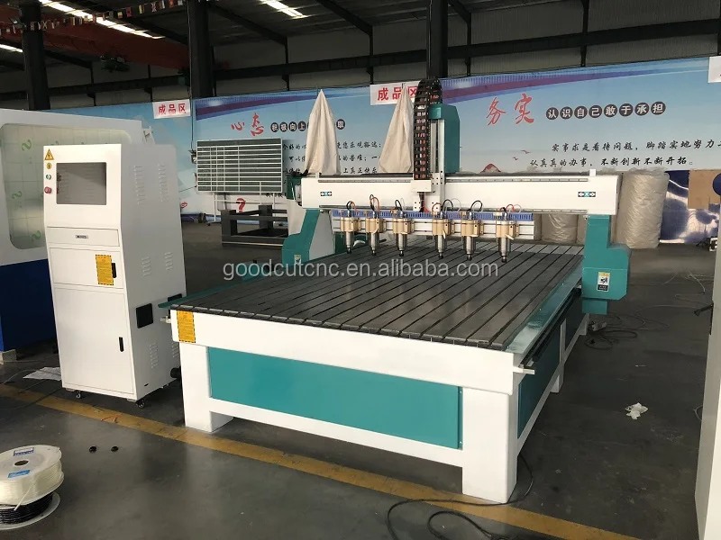 4x8 CNC Router Manufacturer Machine with Multi Head Spindle for Dubai
