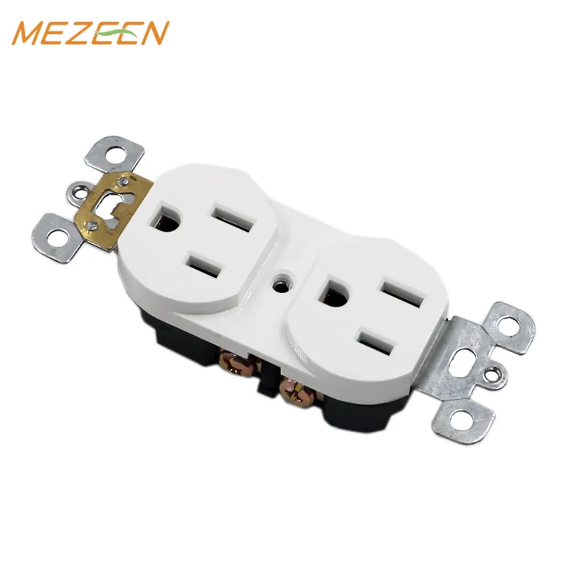 
 Стандарт США, 15 А, 125 В, дуплексная розетка NTS15, устойчивая к взломам, настенная розетка  