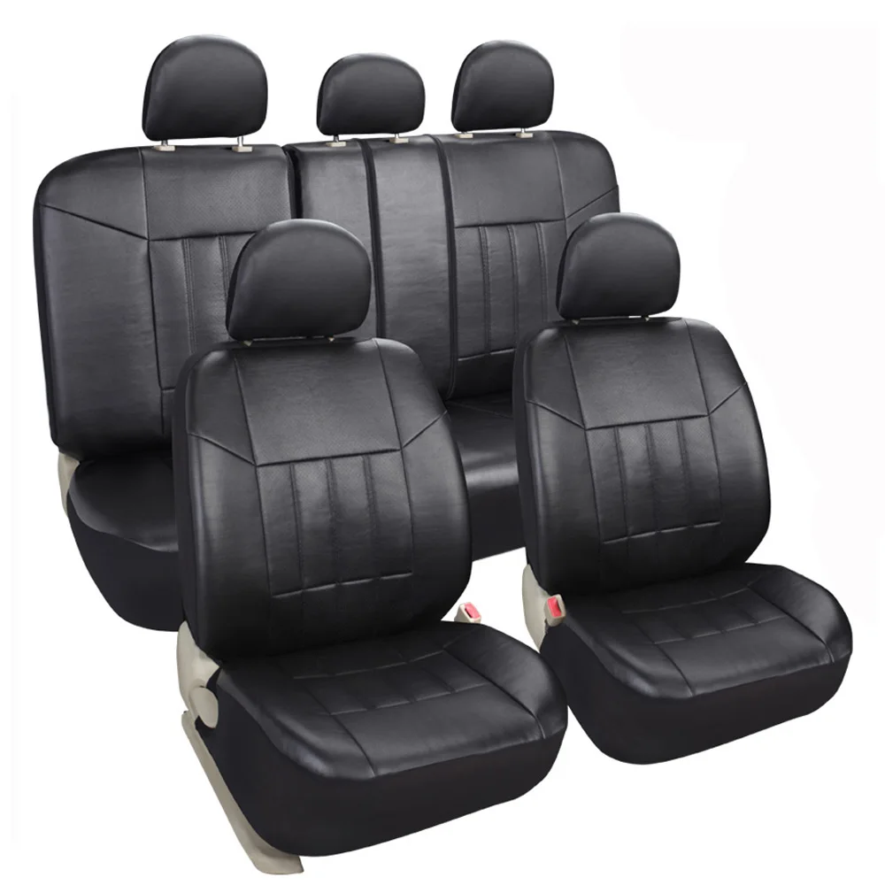 11pcs Full Set Universal Fit Brown Seat Cover Customized General