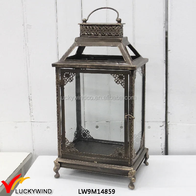 Lace Retro Antique Candle Holder Floor Candle Lanterns