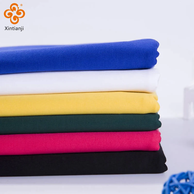 Мягкого трикотажа Пима 94% хлопок 6% спандекс ткани для одежды ткань
