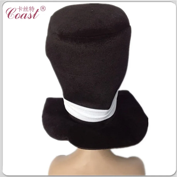 
 Черная высокая большая круглая шляпа оптом  