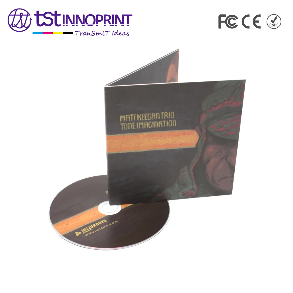 Custom CD Sleeve Printing with CD Disk