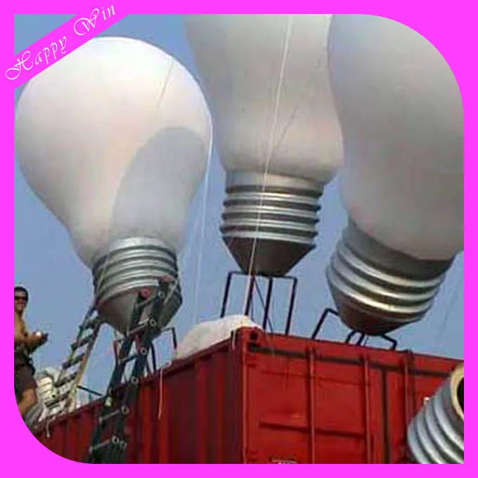 Large Inflatable Light Bulb Balloon PVC Inflatable Giant Bulb Model Advertising Inflatable Lamp Bulb for Sale