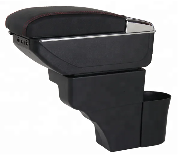2018 New Design 7 USB Japan  NOTE PU Leather Armrest Console Box
