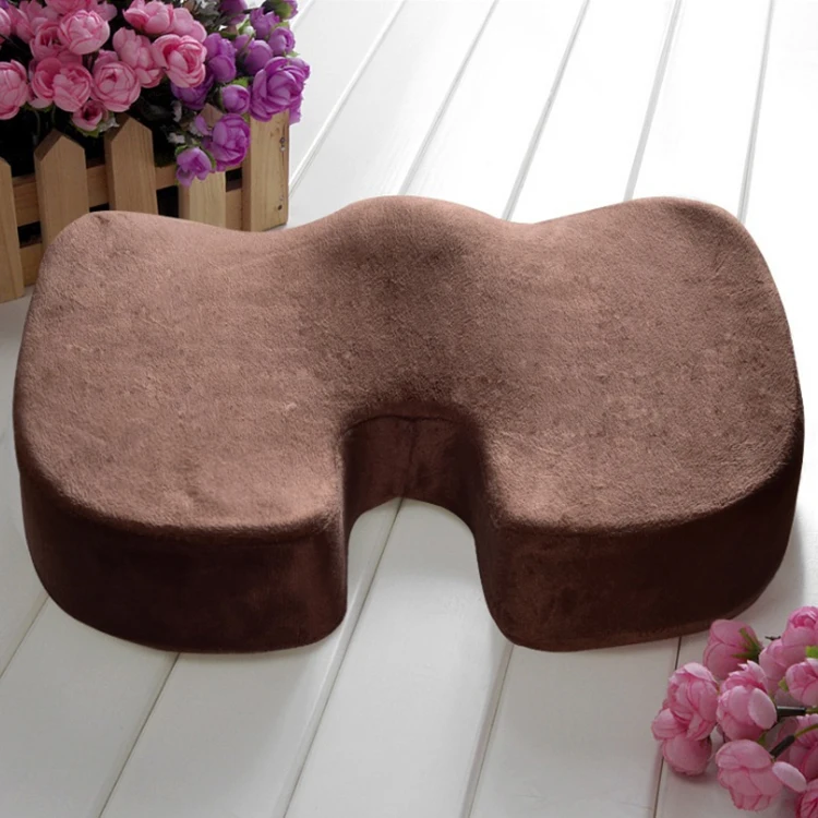 
U-образный офисный стул из 100% полиэстера, подушка на заказ для медитации, подушка для автомобильного сиденья из пены с эффектом памяти 