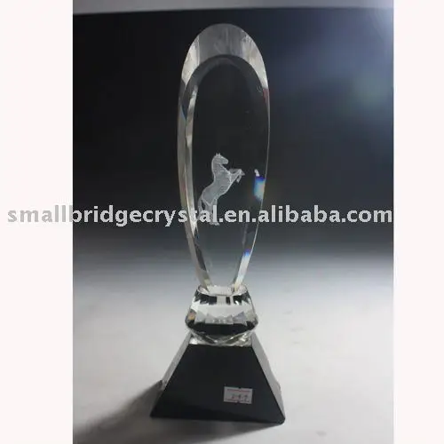 unique Crystal trophy