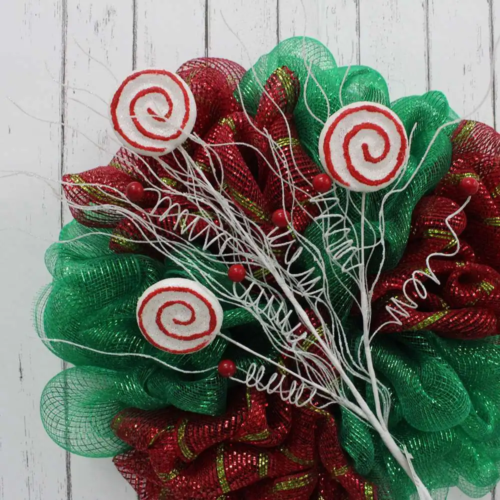 Wholesale 79130 Spray Decoration Glitter Picks And Mix Candy Christmas