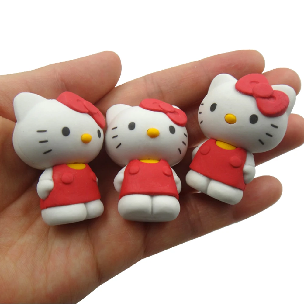 
Новинка, 3D фигурки Hello Kitty, ластики 