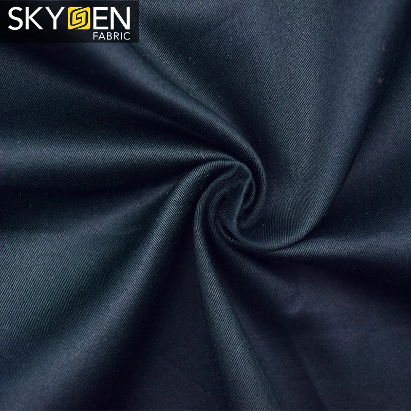 Skygen 4-стороннее стрейчевое однотонное белое черное легкое полотно 65% полиэстер 35% хлопок поплин эластан ткань