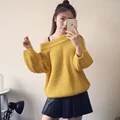 2016 Autumn Fashion Women Sweater Female Cardigan Puff Sweater Knit Jacket Pink Yellow Purple White Khaki