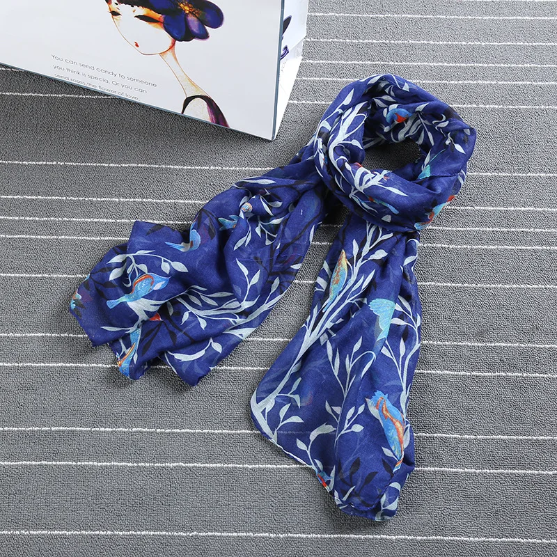 
Весенне-летний шарф из полиэстера с цифровой печатью 