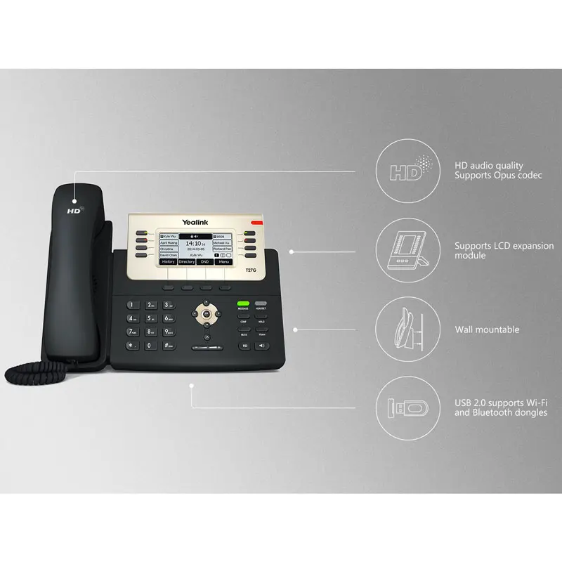 Telefone IP de Entrada Modelo Antigo Yea-link Marca T19P E2 / T21P