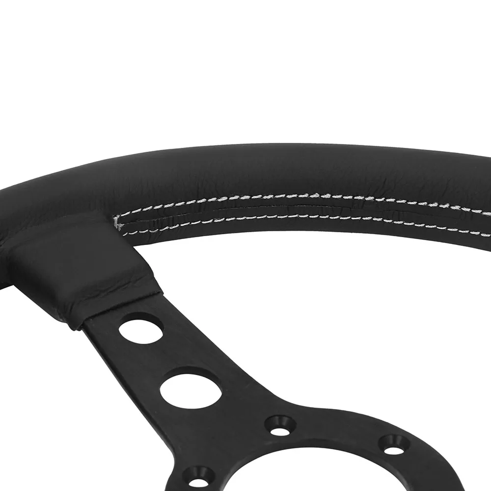 Universal Car 350mm Leather Classic Steering Wheel Buy Steering Wheel